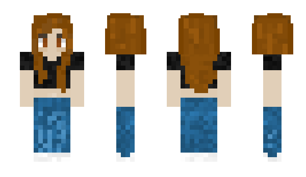 Minecraft skin brunette_barbie_