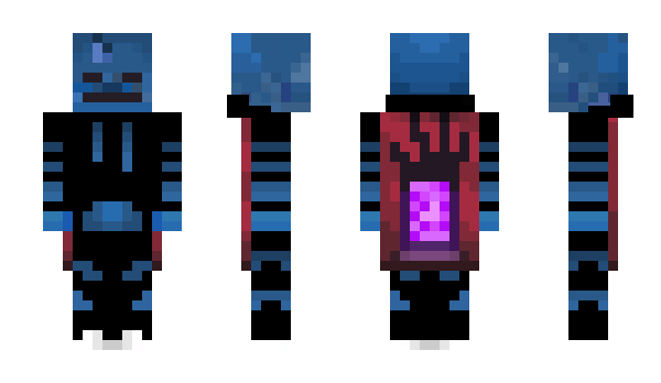 Minecraft skin Skeletonthebone