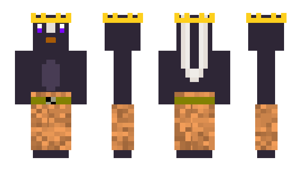 Minecraft skin KingSkunk