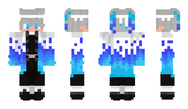 Minecraft skin LUFFYWHITE
