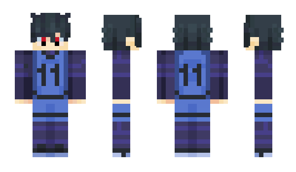 Minecraft skin BlueLockIsagi