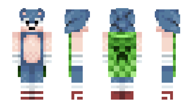 Minecraft skin 90sSonic