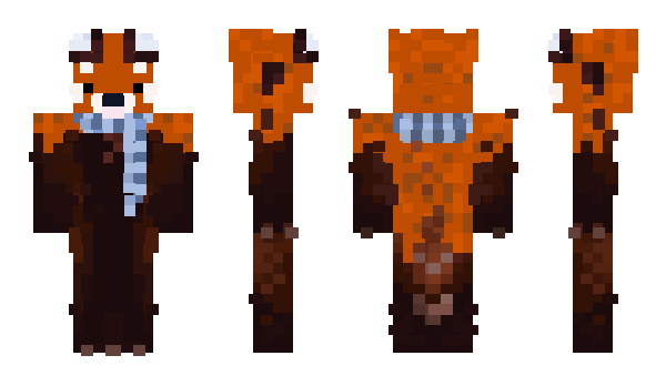 Minecraft скин по нику RedPandaRudy