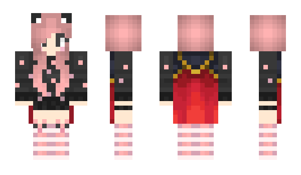 Minecraft skin orvokki