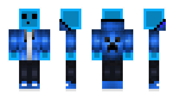 Minecraft skin Blue_Slime