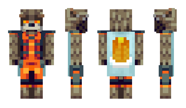 Minecraft skin OrangeChai