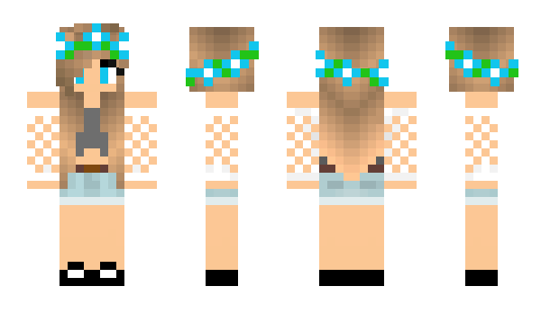 Minecraft skin _Cheetah_Girl_