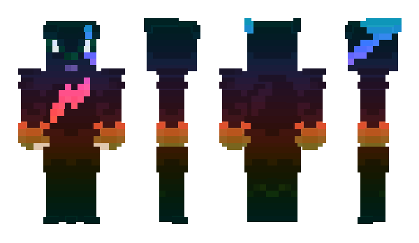 Minecraft skin Rainbow1986