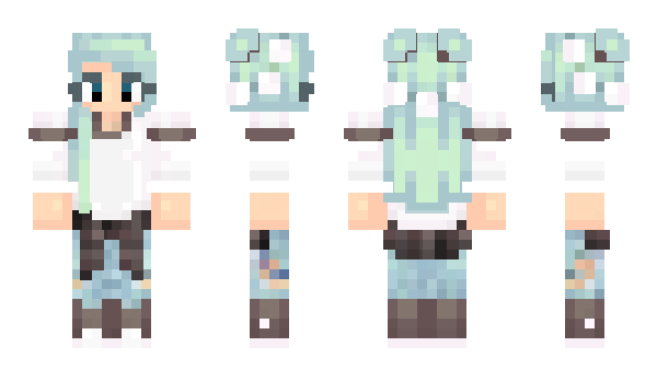 Minecraft skin Mikanchan