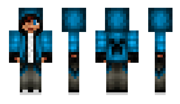 Minecraft skin bluehoodieboy