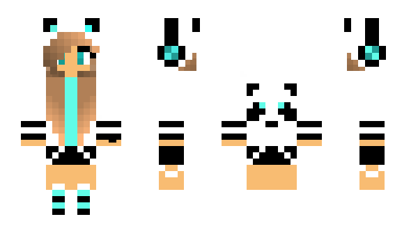 Minecraft skin PandaGirl008