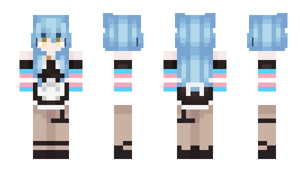 Minecraft skin TransCatGirlMaid