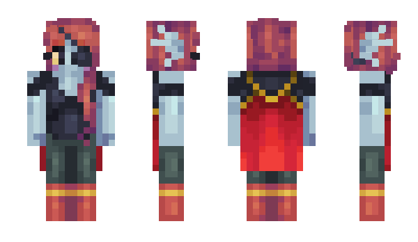 Minecraft skin FallenUndyne