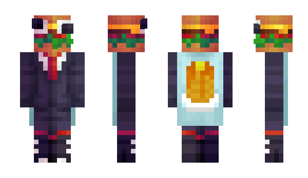 Minecraft скин по нику BurgerInASuit
