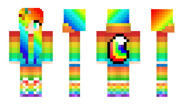 Minecraft skin RainbowKid21