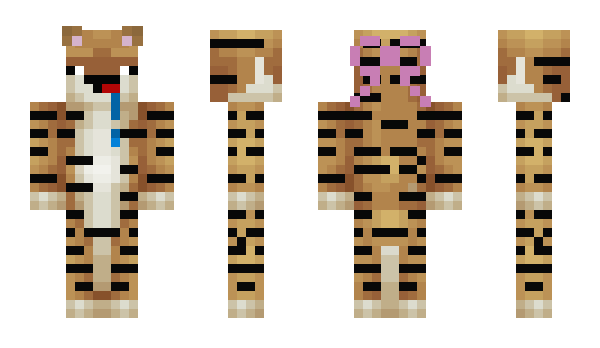 Minecraft skin cheetahlady