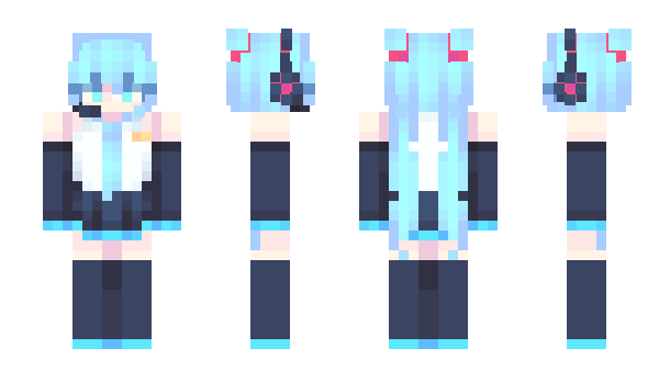 Minecraft скин по нику HaytsuneMiku