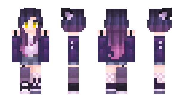 Minecraft skin WolfyMoonVT
