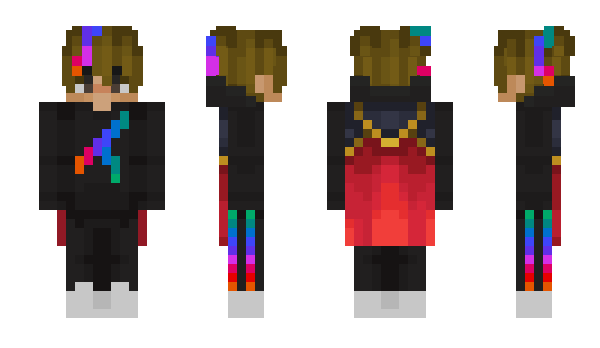Minecraft skin Raingow