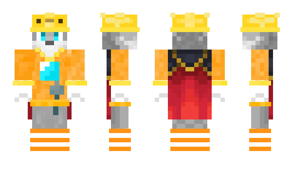 Minecraft skin ThunderSkyWolf