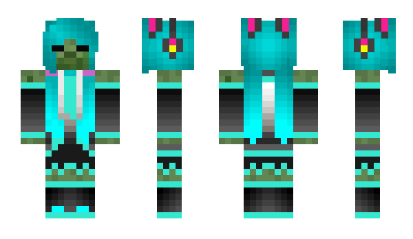 Minecraft skin HetsuneMiku