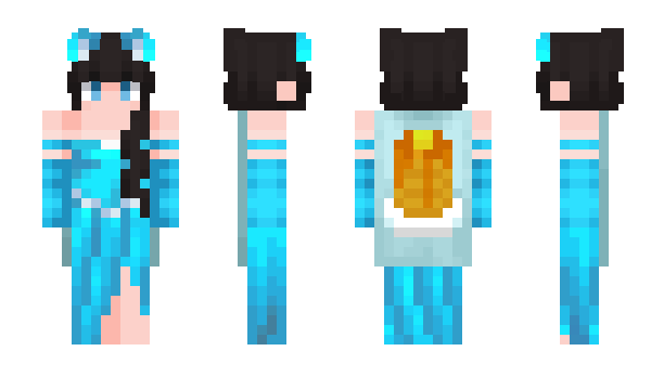 Minecraft skin CatGirlPawJobz