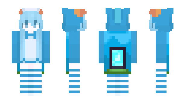 Minecraft skin bached
