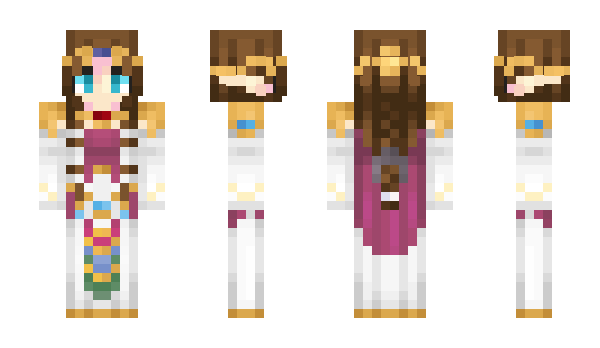 Minecraft skin Burngirl