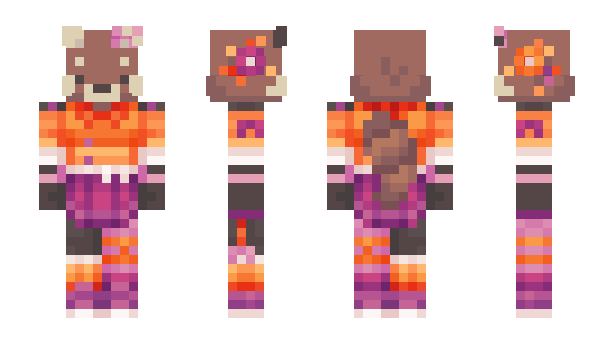 Minecraft skin Piajama