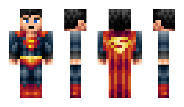 Minecraft skin superman_04