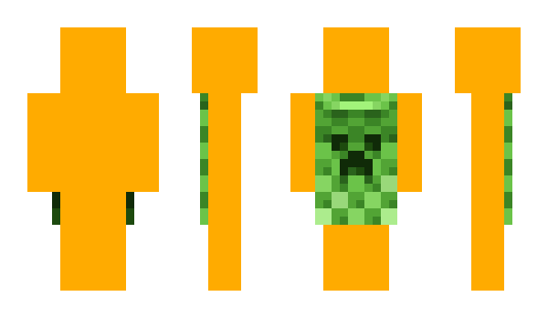 Minecraft skin FFAA00