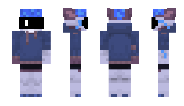 Minecraft skin CyberBlue