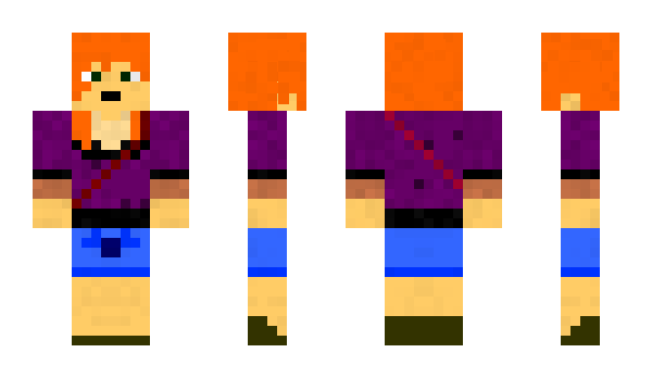 Minecraft skin CassyRed