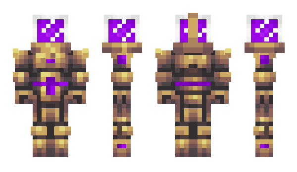 Minecraft skin purpleglass