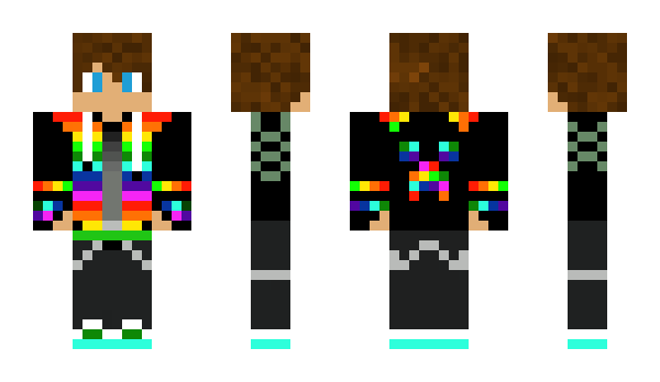 Minecraft skin rainbowcrafter