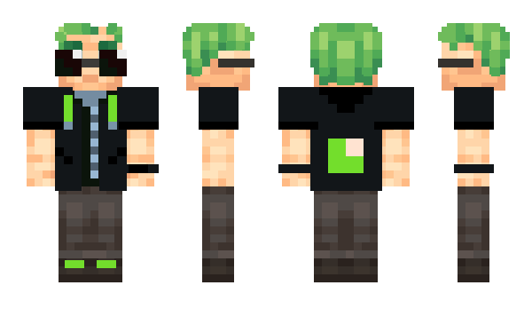 Minecraft skin 66FF00