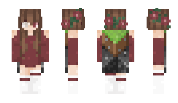 Minecraft skin pinkrose_