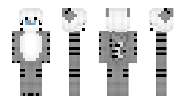 Minecraft skin monochr