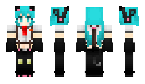 Minecraft скін по ніку mikuuuu