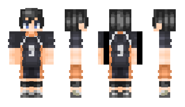 Minecraft skin KageyamaT9