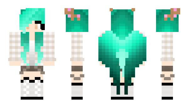 Minecraft skin Bluefoxgirl