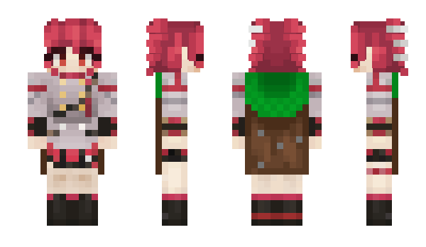 Minecraft skin halfinhalf