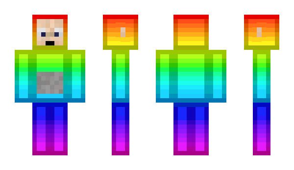Minecraft skin RainbowTeletubi