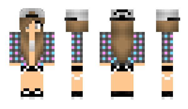 Minecraft skin CarolineMermaid