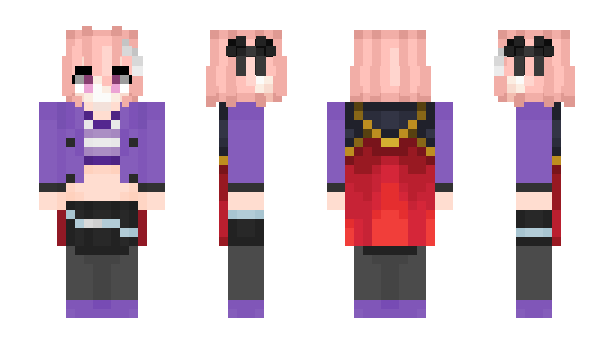 Minecraft skin Kitsunekonyan