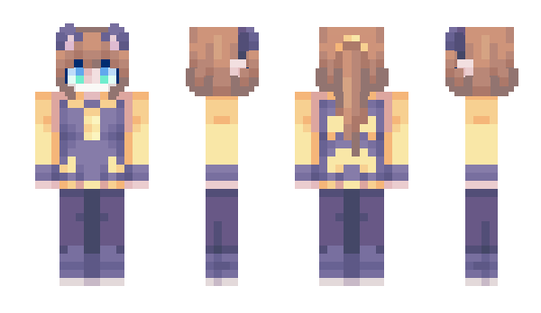 Minecraft skin hatlady