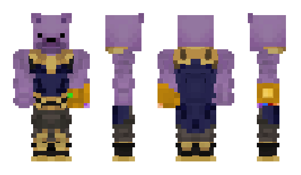 Minecraft skin ThanosBear