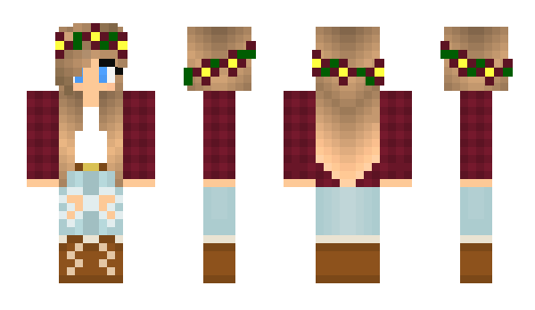 Minecraft skin BelluBear