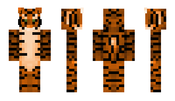 Minecraft skin tigereye