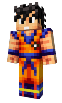 Minecraft skin Goku1000